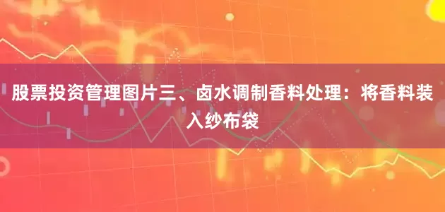 股票投资管理图片三、卤水调制香料处理：将香料装入纱布袋