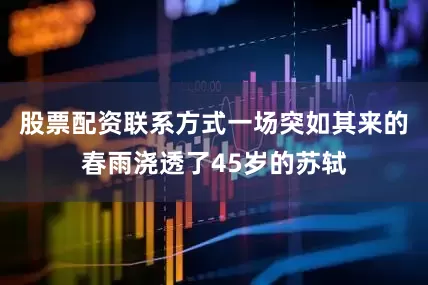 股票配资联系方式一场突如其来的春雨浇透了45岁的苏轼